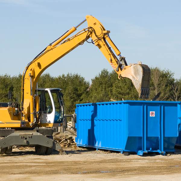 is there a minimum or maximum amount of waste i can put in a residential dumpster in Glady WV